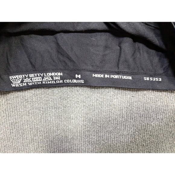 Sweaty Betty London Tank Top Womens Medium Racerback Excercise Running Gym Blac - Picture 3 of 10